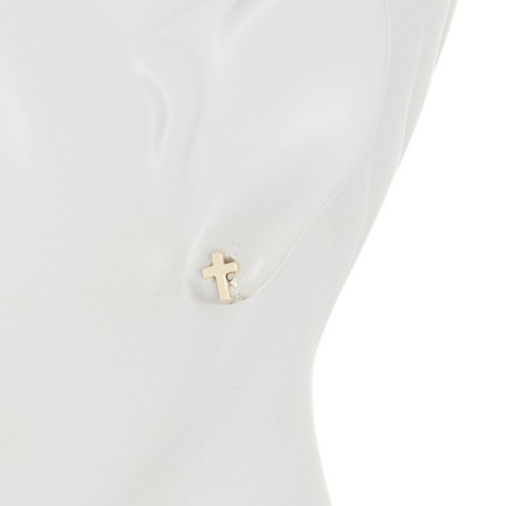 Argento Vivo NEW 18K Gold Silver Stud Earrings NWT - Picture 3 of 5
